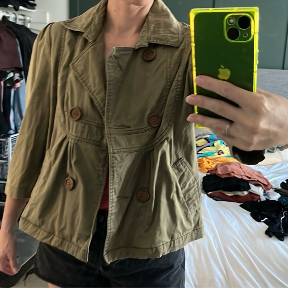 Peacoat collared utility jacket